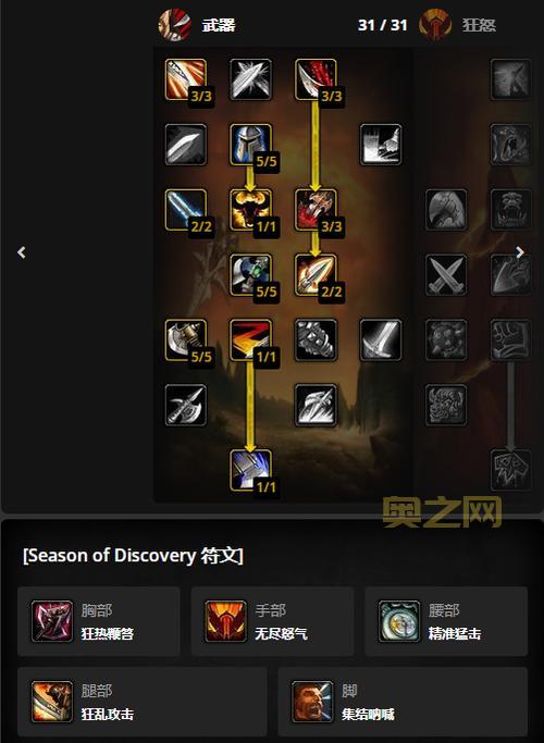 魔兽世界TBC：70级武器战士输出手法循环与天赋加点攻略