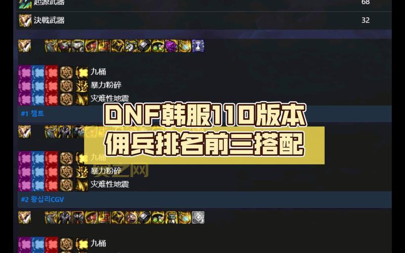 dnf佣兵战斗力怎么提升？新手必看佣兵升级攻略！