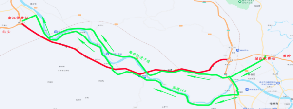 程江互通至畲江互通封闭绕行_梅州公路建设新闻_汕梅高速公路改扩建施工封闭通告