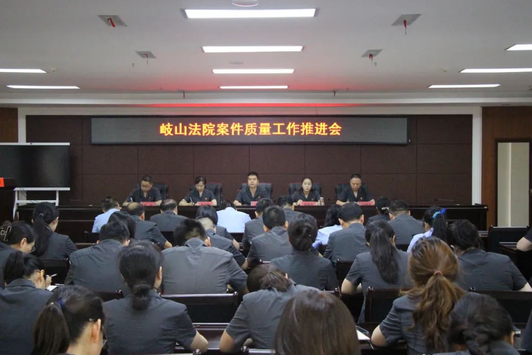 【法院新闻】岐山法院召开案件质量工作推进会