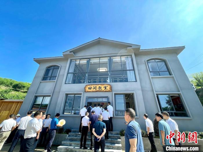 寿宁县清源镇猕猴桃种植示范基地田间教室外景。　吕巧琴 摄