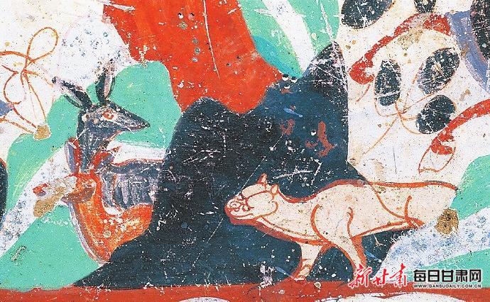 莫高窟壁画色彩表现_敦煌壁画特点_敦煌石窟艺术色彩运用