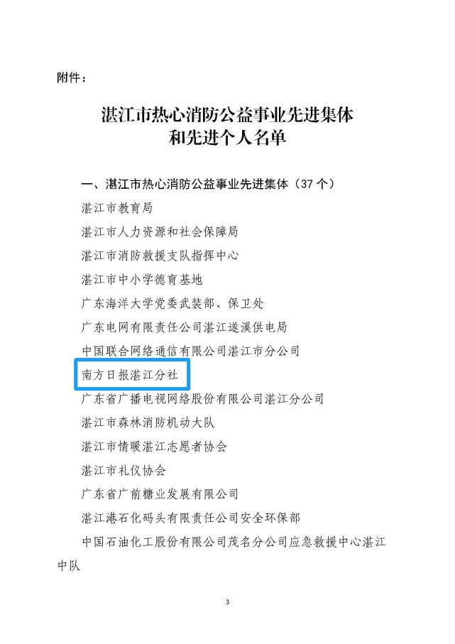 用心用情讲好消防故事!南方日报湛江分社荣获湛江热心消防公益事业先进集体 用心用情讲好消防故事!南方日报湛江分社荣获湛江热心消防公益事业先进集体