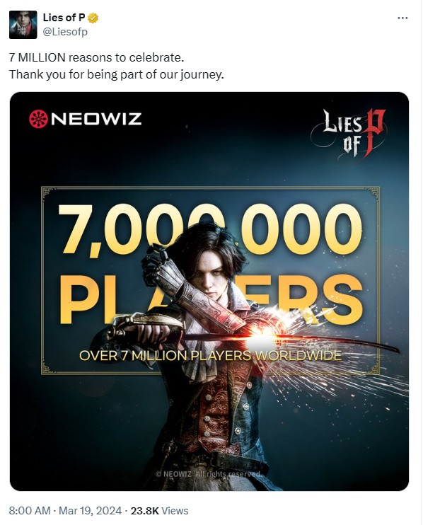 匹诺曹的谎言全球玩家数破700万官方致谢_鬼屋魔影重制版终极配置公布无D加密_鬼屋魔影2-3