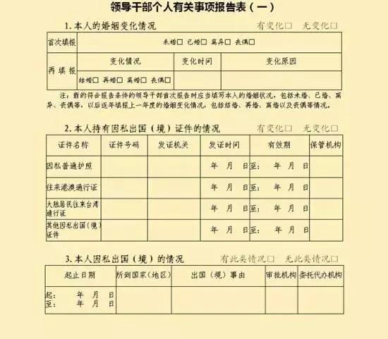 领导干部个人有关事项报告 不如实申报 后果 抽查核实 随机抽查 重点抽查 凡提必核 填报细节 注意事项_个人工作总结标题格式