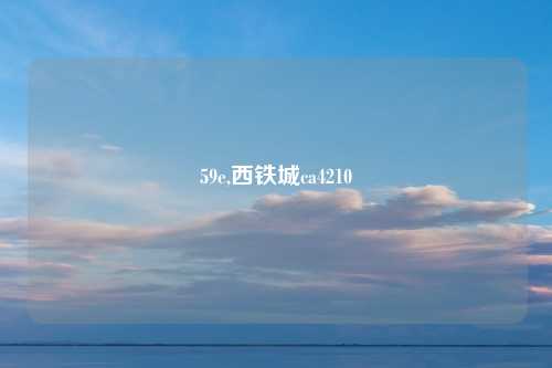 59e,西铁城ca4210