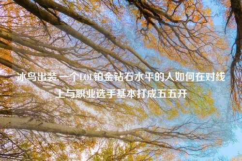 冰鸟出装,一个LOL铂金钻石水平的人如何在对线上与职业选手基本打成五五开