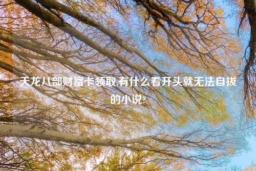 天龙八部财富卡领取,有什么看开头就无法自拔的小说?