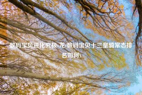 数码宝贝进化究极v龙(数码宝贝十三皇骑常态排名如何)