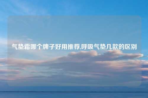 气垫霜哪个牌子好用推荐,呼吸气垫几款的区别