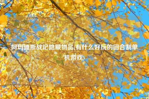 阿玛迪斯战记隐藏物品(有什么好玩的回合制单机游戏)