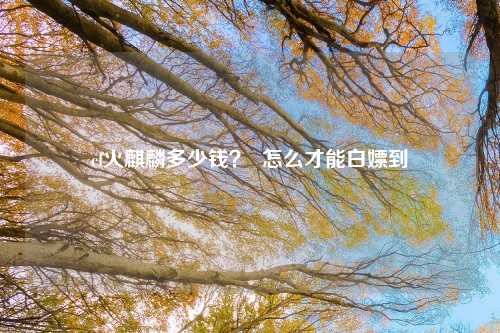 cf火麒麟多少钱？  怎么才能白嫖到