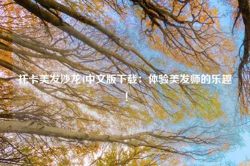 托卡美发沙龙4中文版下载：体验美发师的乐趣！