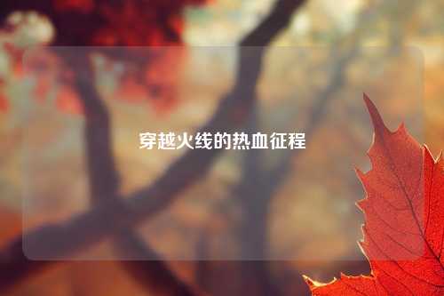 穿越火线的热血征程