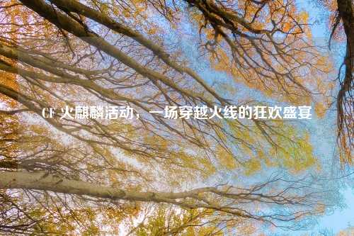 CF 火麒麟活动,一场穿越火线的狂欢盛宴