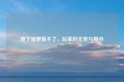 地下城更新不了，玩家的无奈与期待
