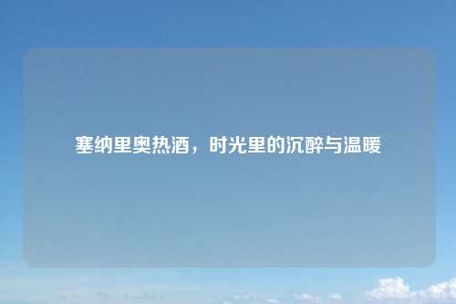 塞纳里奥热酒，时光里的沉醉与温暖