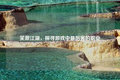 笑傲江湖，探寻游戏中最厉害的职业